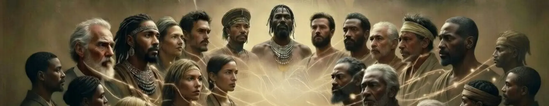 Black History Month Black History Month artistic representation of a diverse group of people with a shared connection, lineage, or spiritual unity.